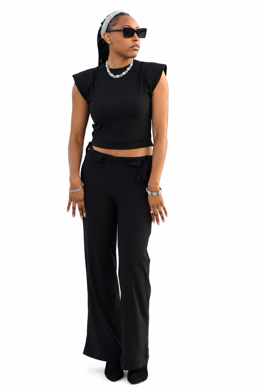 Black Pant Set